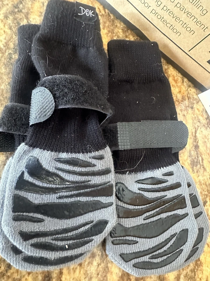 Tiger Toes 4 Piezas Calcetines Antideslizantes Protectores de Pata Gris Talla Grande Nuevos Foto 4 de 4