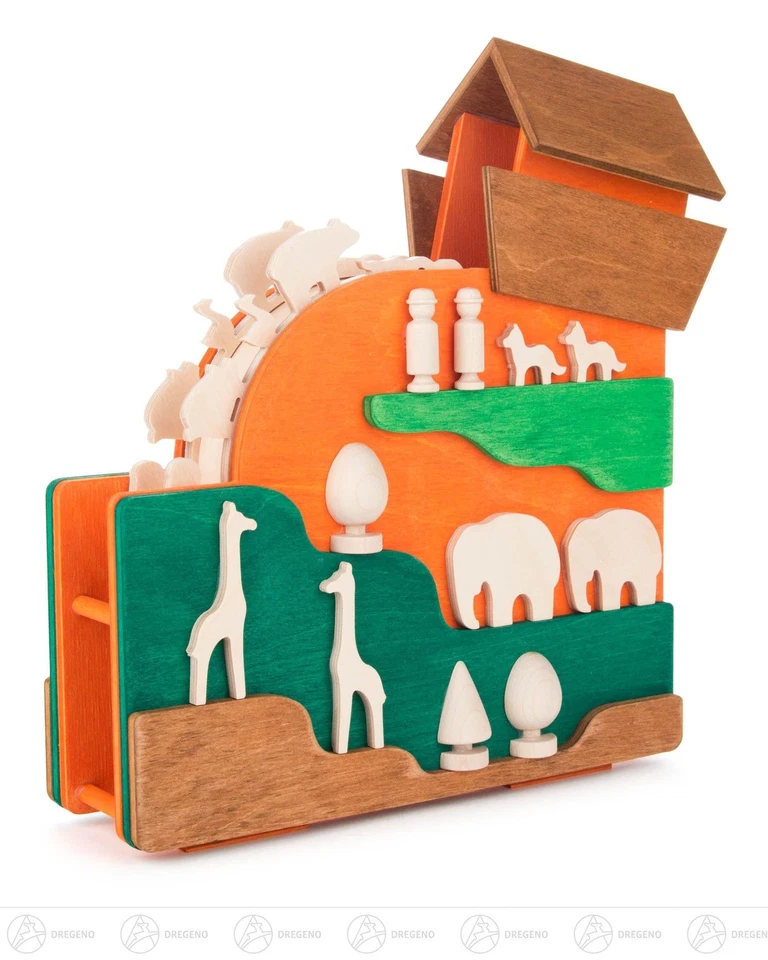 GROßHANDEL DREGENO Musikdose Arche Noah BxHxT 23 cmx14 cmx17 cm NEU Erzgebirge Spieldose Spieluhr