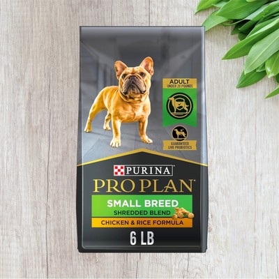 Purina Pro Plan Chicken & Rice Formula, Small Breed Dry Dog Food With Probiotics