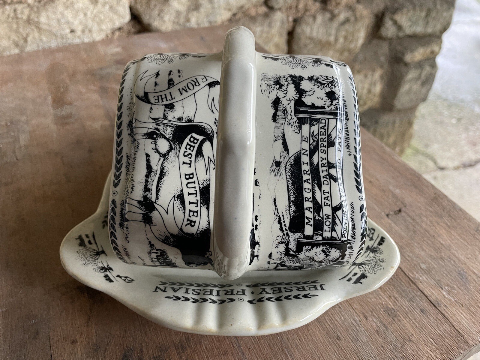 Emma Bridgewater Dairy Range Butter Dish cow farm crock bell keeper