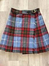 Vintage Saks Fifth Avenue Plaid Skirt Kids Size: 6x England Blue