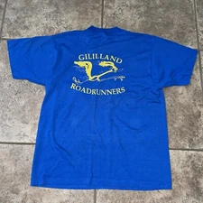VTG Screen Stars Best Cotton blend blue Gililland graphic Tee Mens Size XL