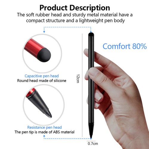 High Quality Universal Capacitive Stylus Pen Smart Phone Tablet Touch Screen Pen - Zdjęcie 5 z 12