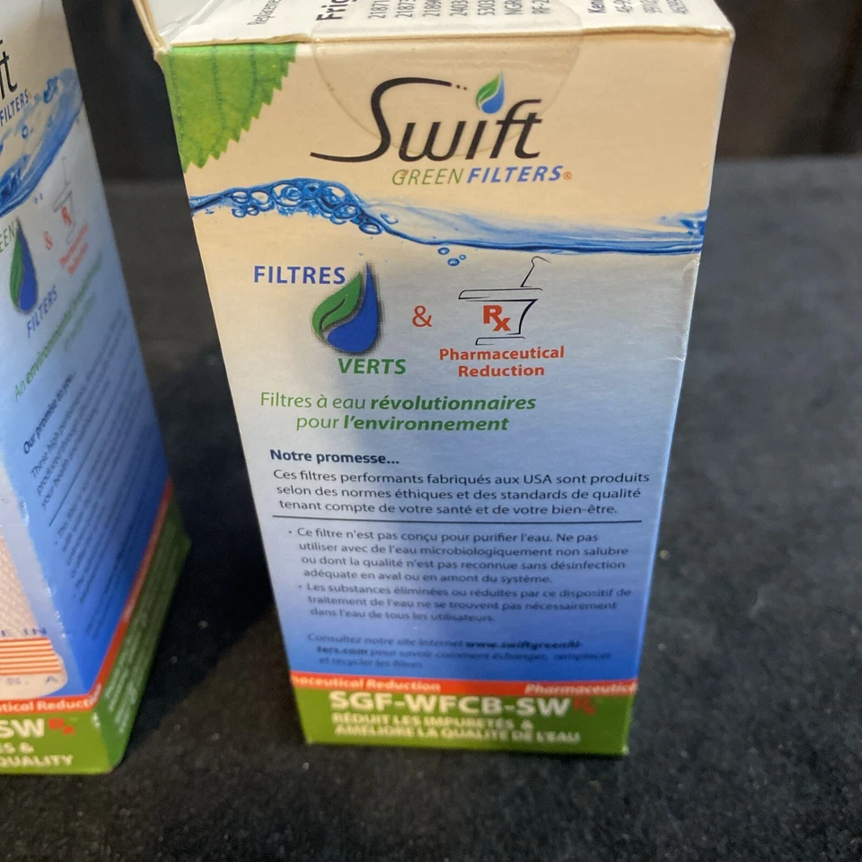 Filtro de agua para refrigerador SWIFT Green Filters #SGF-WFCB-SW lote de 2 para WFCB Foto 3 de 4