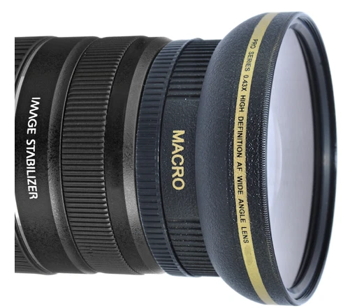 HD ULTRA WIDE ANGLE LENS + MACRO LENS FOR Canon EF-S 55-250mm f/4-5.6 IS II Lens - Image 2 of 4