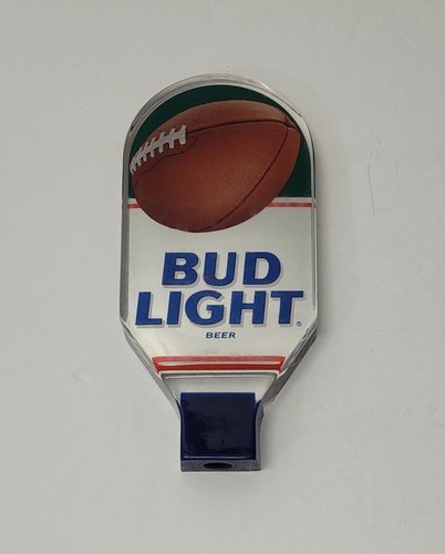 Bud Light Football Lucite Beer Tap Handle Excellent Condition - Picture 1 of 4