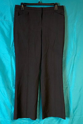 Express Editor Womens Dress Pants Size 4 31x28 Brown Polyester Wool Stretch Twil