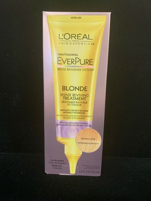 L'Oreal EverPure Blonde Shade Reviving Rinse Out Treatment Brass Banisher 4.2 OZ