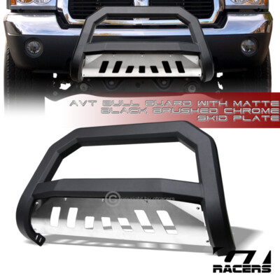 Black Steel Bull Bar Grille Guard For 2005-2011 Dodge Dakota & Mitsubishi Raider - Front Push Bumper, Tubular Design, Lifetime Warranty 13 thumbnail image