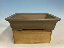 Unglazed Tokoname Bonsai Tree Pot Made By Keizan 13 5/8”