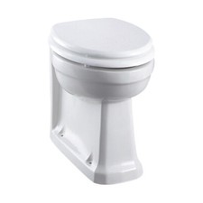 Burlington Traditional P14 Back to wall Toilet Pan only with Nano Glaze