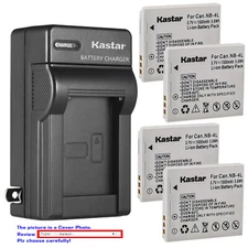 Kastar Battery Wall Charger for Canon NB-4L NB-4LH & Canon PowerShot ELPH 300 HS