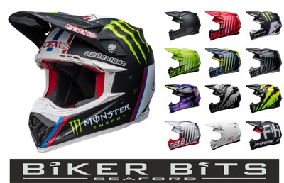 BELL MX 2022 Moto 9S FLEX Head Protection Composite Carbon Motocross Helmet  | eBay