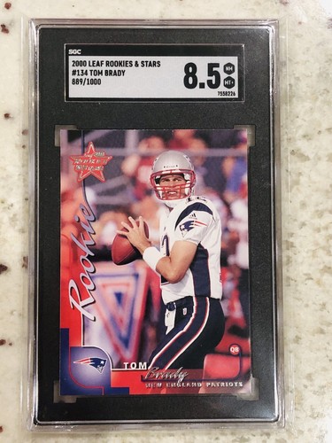 Tom Brady #134 2000 Leaf Rookies & Stars card