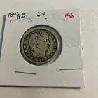 1896-0 Barber Quarter Vg