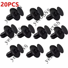 20pc 6mm Hole Nylon Push-Type Retainer Clip for Some Subaru & Mitsubishi Models