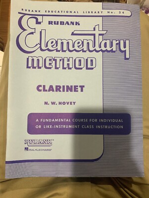 Hal Leonard Rubank Intermediate Method Clarinet, Six Books As The ...