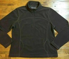 TEK GEAR MICRO-FLEECE 1/4 ZIP SWEATSHIRT - Women's XL Brown Pre-owned 