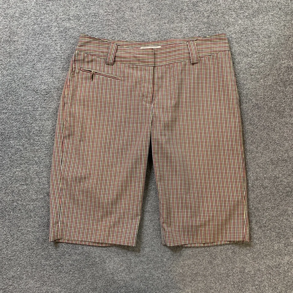 Pantalones Cortos Deportivos Haley Mujer 6 Cuadros Elastizados Bolsillos con Cremallera Rendimiento Golf Bermudas Foto 2 de 4