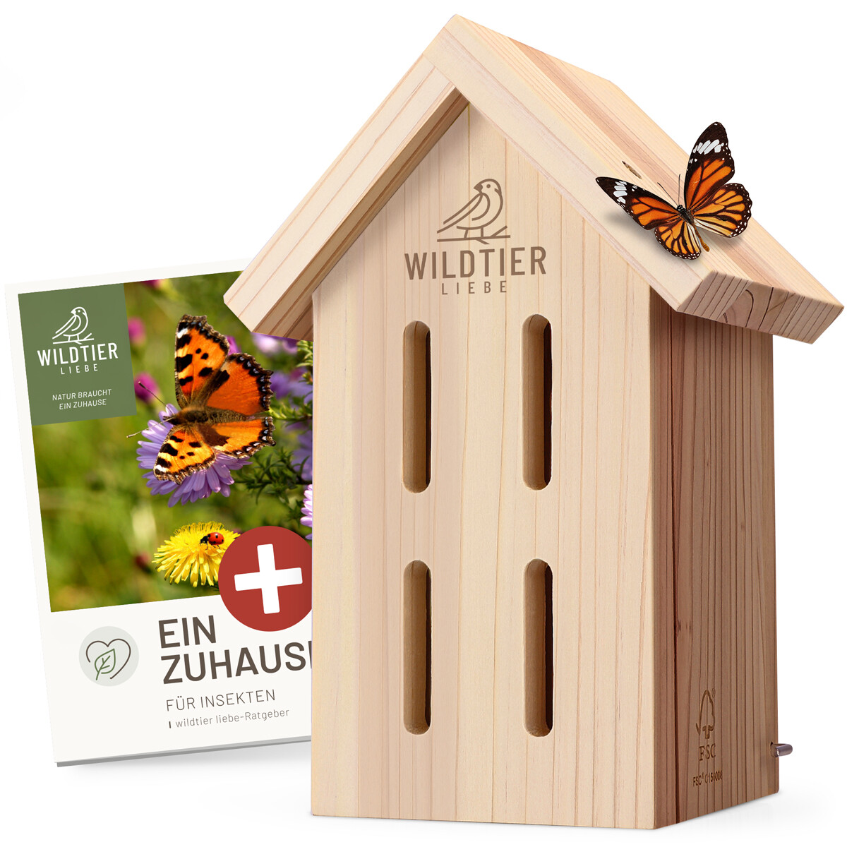 wildtier liebe Schmetterlingshaus unbehandelt Holz, Insektenhotel Schmetterlinge