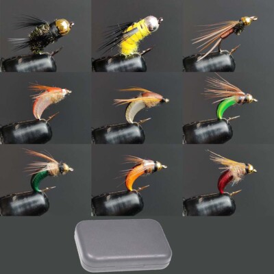 40piece/Set Nymphs, Dry/Wet Fly Bait, Fly Fishing Flies Kit for Trout Lure