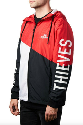 Tri Color Zip Windbreaker Jacket | eBay