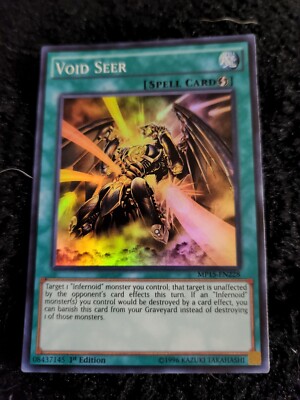 YUGIOH! 1-VOID SEER-SUPER RARE-1ST EDITION-MP15-EN228