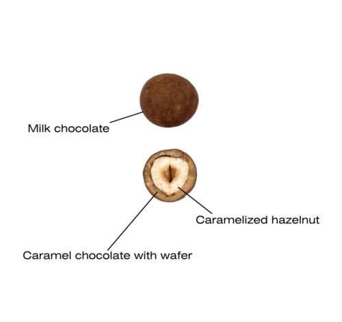 Tantalizing Hazelnut & Wafers artisan small batch one-of-a-kind chocolate dragee - Zdjęcie 1 z 1