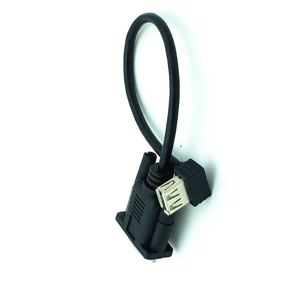 RS232 DB9 Female To USB 2.0 A Female Serial Cable Adapter Converter 8" Inch 25Cm - Image 2 of 4