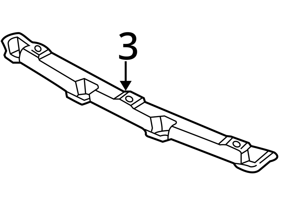 SE ADAPTA A PONTIAC MONTANA 2001-2005 SOPORTE FRT BPR FASCIA LWR 10306093 - NUEVO OEM Foto 3 de 3