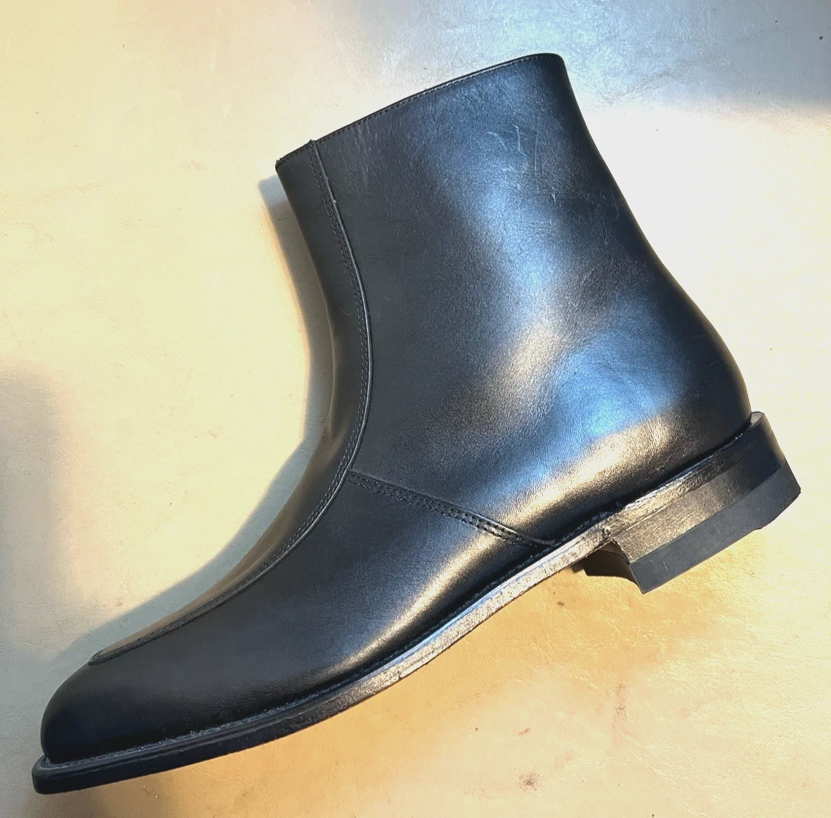 BLACK E.T.WRIGHT ZIP UP BEATLE BOOTS 10.5 M Chelsea Zip Boots for Men | eBay main image 2