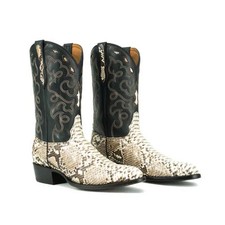 Rujo Python "The Zeke" Ivory Western Boots 10 EE New In Box