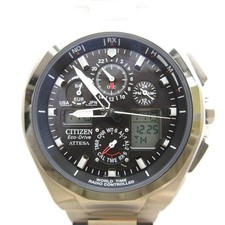 Citizen ATTESA Jet Setter Eco-Drive Ana-Digi Titanium Radio Solar Watch