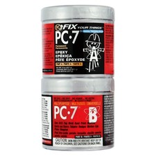 PC-7 Epoxy Adhesive Paste, Two-Part Heavy Duty, 1/2lb in Two Cans, Charcoal Gray