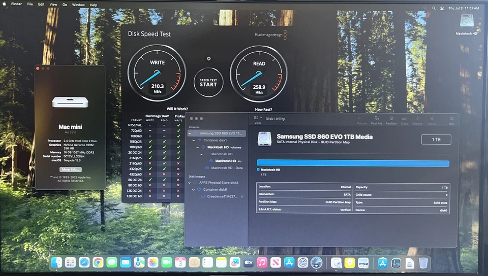 Apple Mac Mini Mid 2010 2.4 GHz Intel Core 2 Duo 16GB RAM 1TB SSD + Extras - Image 2 of 4