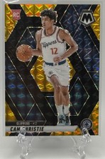 Cam Christie 2024-25 Panini Mosaic Choice Black Gold Prizm RC /8! Mavericks