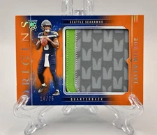 2025 Panini Origins JALEN MILROE RC #RJY-JME Rookie Jumbo Patch Orange #/75