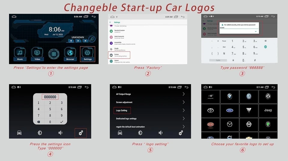 4K Android 12 Car Headrest Monitor TV with WiFi, 10.1" Touch Bluetooth, 2G+32GB - Image 4 of 4