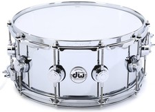 DW DW Collector's Series 3mm Steel Snare Drum - 6.5 inches x 14 inches, Polished