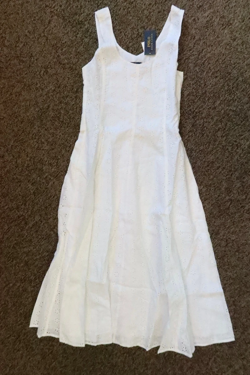 White Linen Dresses for Women for sale | eBay