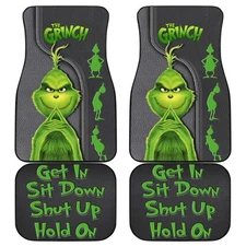 The Grinch Car Floor Mats – Get In Sit Down Hold On Zip Design