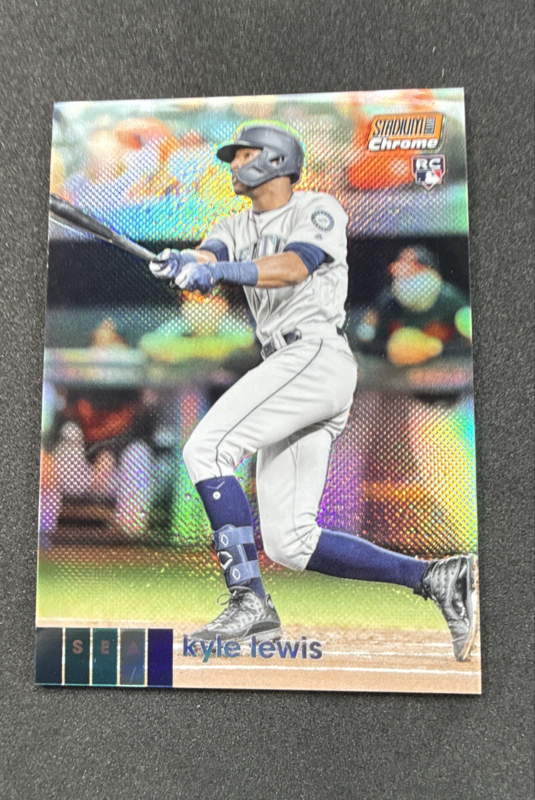 2020 Topps Stadium Club Chrome - Kyle Lewis #249 Orange Refractor /25 (RC)