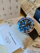 Tissot Seastar 1000 T-Sport Batman Steel Men's Chronograph Blue-Black Dial Diver 13