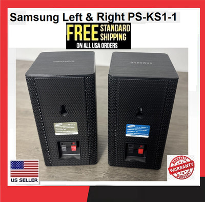Samsung PS-KS1-1 Surround Sound Speakers Left & Right Black Home Theater System