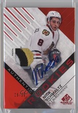 2016-17 SP Game Used Red Spectrum Premium Material 25/25 Nick Schmaltz Auto ev1