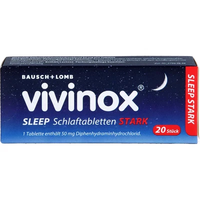 DR. GERHARD MANN CHEM.-PHARM.FABRIK GMBH VIVINOX Sleep Schlaftabletten stark 20 St PZN 02083906