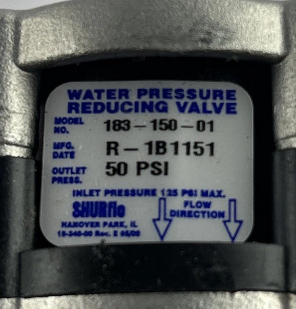 Lot of 2 SHURFLO 183-150-01 Water Pressure Reducing Valve 50 PSI 3/8" photo 5