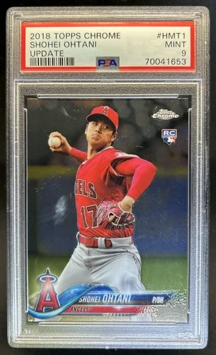 2018 Topps Chrome Update Shohei Ohtani RC Rookie #HMT1 Angels PSA 9