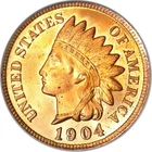 1904 1C Indian Cent PCGS MS64RD (PHOTO SEAL)