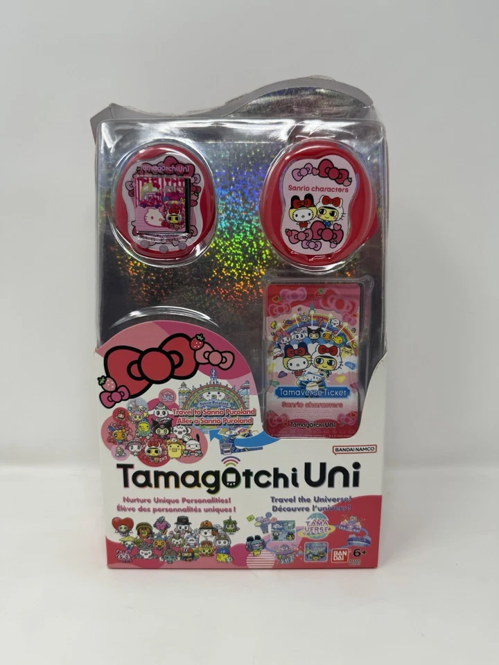 🎀 Arcos Hello Kitty rojos Bandai Tamagotchi Uni Sanrio edición en inglés 🎀 Foto 2 de 4